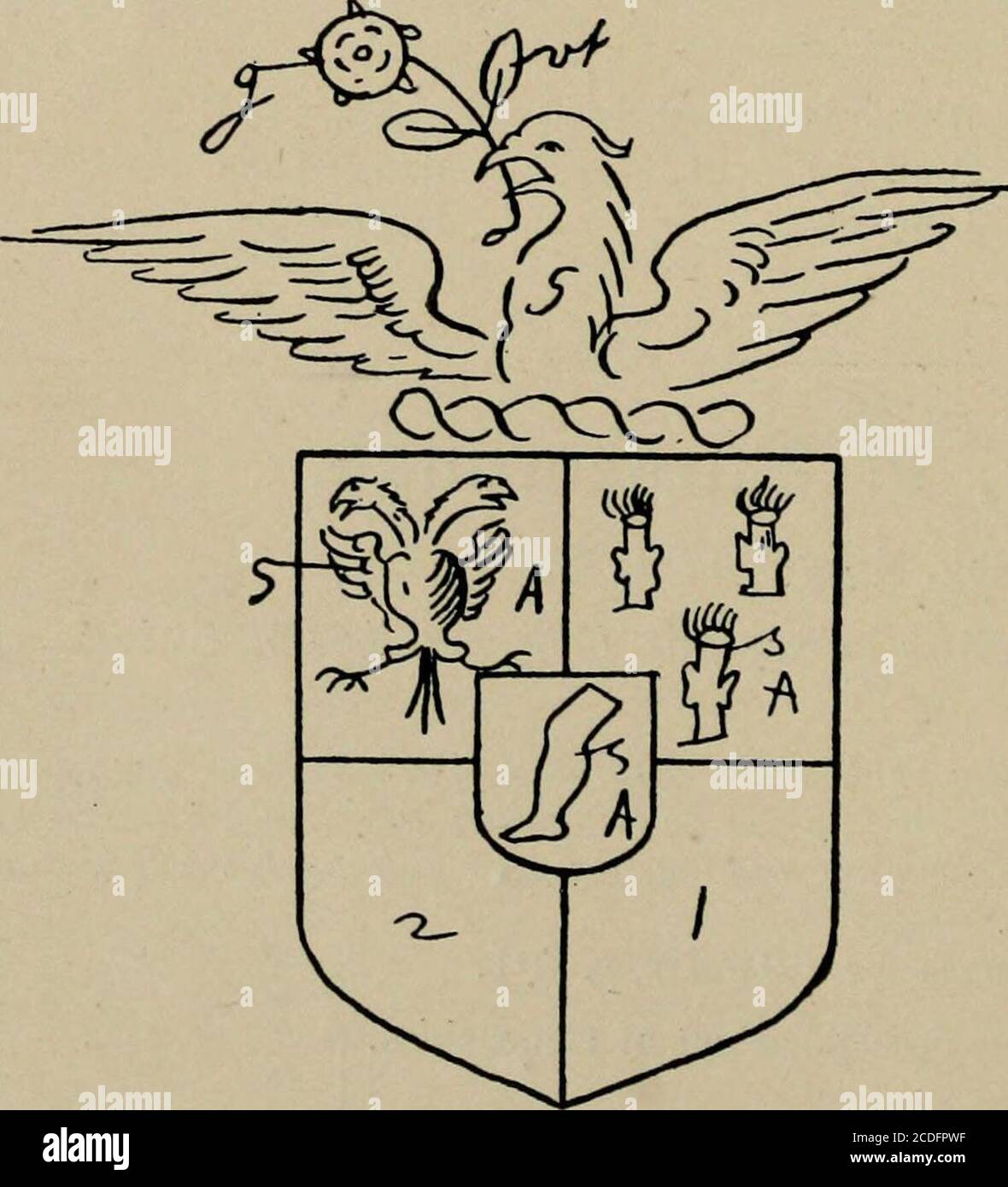 . La visita della contea di Buckingham fatta nel 1634 da John Philipot, esq. ... . [Vedi Dormer, pag. 40]. William Earlestone discese da Lancashire.=F Enrico Eglestone di Elles-=pEliz. dau. Di Duucombe di Badlesdenborough in com. Buck. Io in com. Bedford. Nich. Eglestone of Ellesborough^=Elizab. dau. Di Scott of Ris-in com. Buck. 1 comune Monachorum. A 62 LA VISITAZIONE DEL BUCKINGHAMSHIRE NEL 1634. A| Christopher Eglestone 2d figlio mar. Francis Eglestone of=pFrancis Dau. Of RalphDorothy dau. Of Adryan Scroope Wooton Underwood in Hatton of Halton Inof Hambledeu. com. Bucks 1634. com. Buckes. Foto Stock