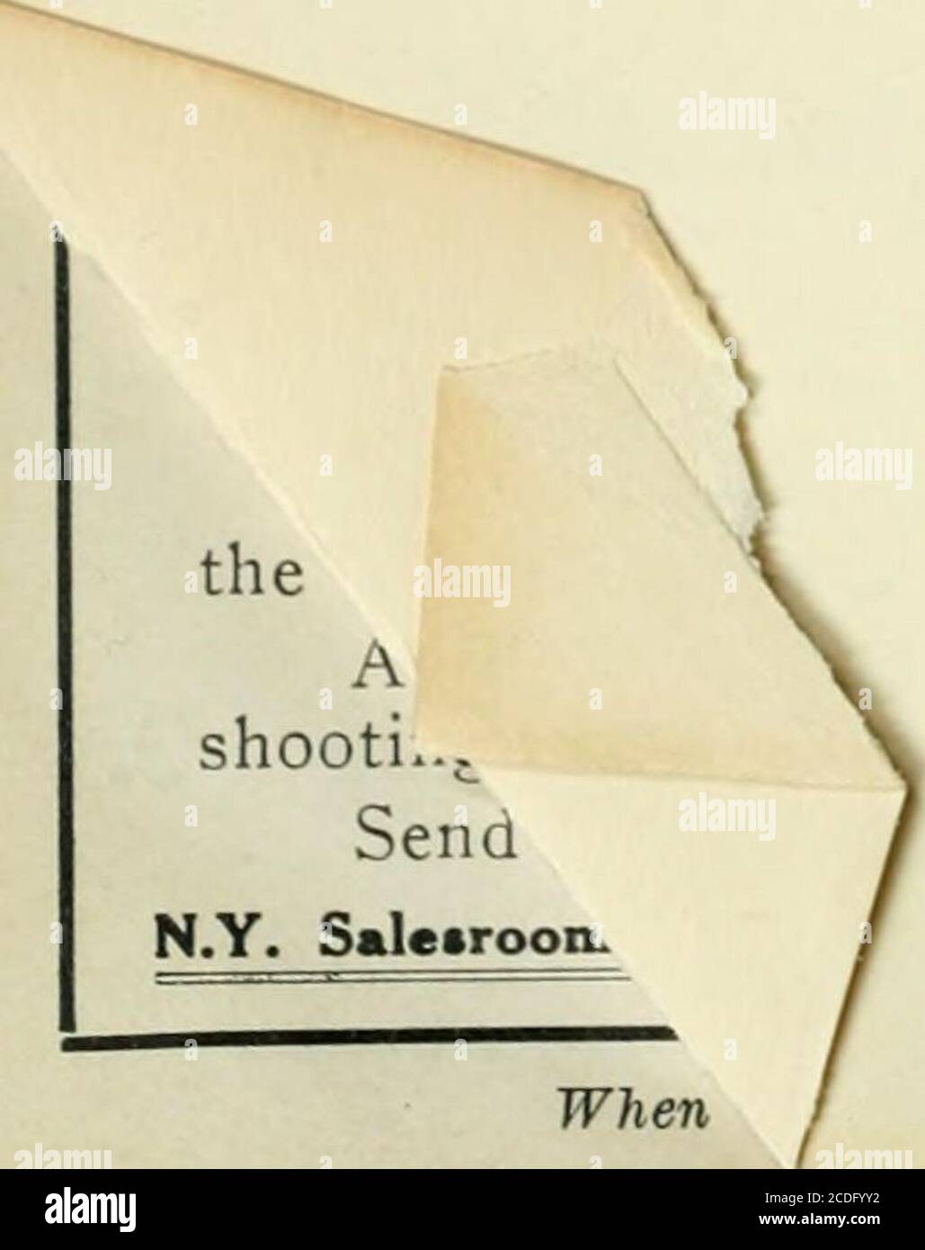 . Asta e pistola . Un altro Parker Gun Registra un'altra prova delle qualità di tiro meravigliose e coerenti della pistola PARKER. A Cleveland, 2 aprile, L. S. German ha sparato a 50 coppie e ha rotto 96 dei 100 obiettivi sparati a. Una splendida dimostrazione della capacità di tiro dell'uomo e delle qualità di tiro del VECCHIO E AFFIDABILE PARKER PISTOLA. Inviare per catalogo e materiale stampato relativo a 20 gauge Guns.N.Y. Sala vendite.. 32 Warren St. PARKER BROS., Meriden, Conn. Durante la scrittura gli inserzionisti menzionano gentilmente Kod and Gun in Canada.. M Foto Stock