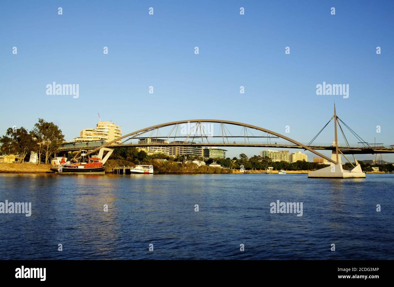 Goodwill Bridge Brisbane Australia Foto Stock