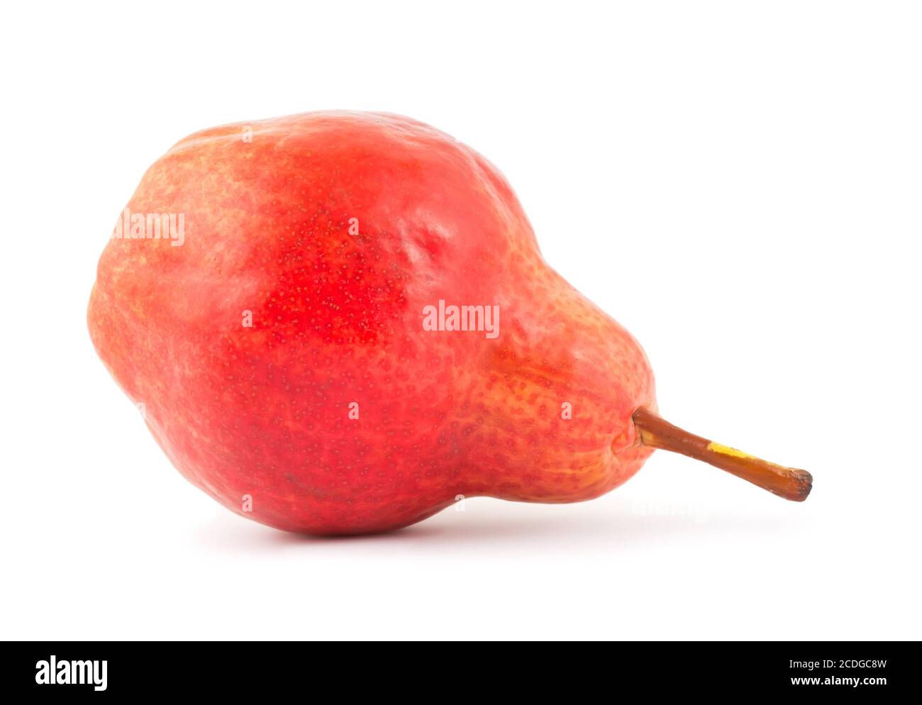 Pera rossa matura Foto Stock