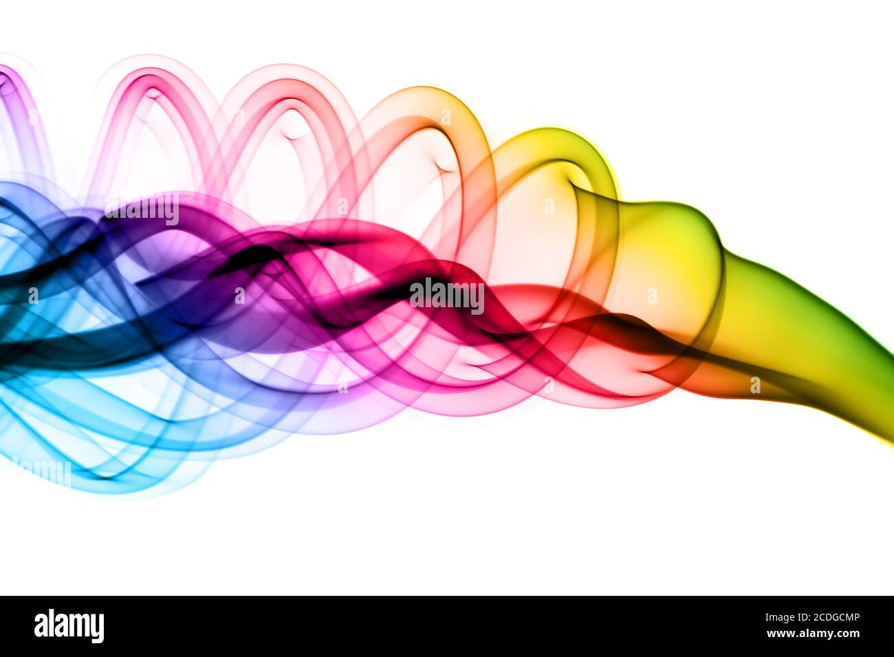 Sfumatura di fumo Abstract colorata in gradiente Foto Stock