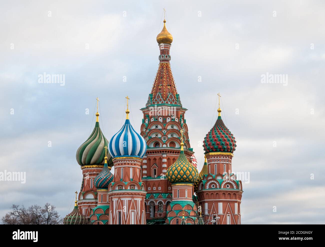 Cupole colorate di San Basilio la Beata cattedrale, Mosca, Russia Foto Stock