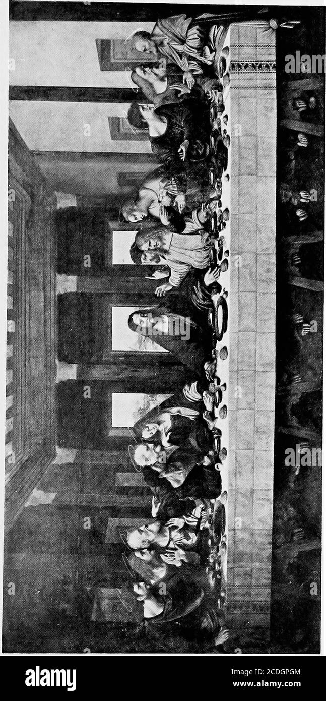 . Una breve storia d'arte e di fede viva, prodotte in stile umbro che superava di gran lunga le creazioni del suo maestro. Un quadro più caratteristico in Raphaels First, o Perù-ginesque, è il Sposalizio, o matrimonio della Vergine, ora nella Galleria Brera di Milano. La com-posizione è ammirevole e simmetrica. Il tempio è sullo sfondo, rappresentato da un'edifizio rinascimentale di 9hurch; alcuni gruppi di figure sono nel terreno centrale, ein primo piano la scena che è stata oggetto della foto-tura. Il sommo sacerdote tiene fuori la mano della Vergine toreceive l'anello f Foto Stock