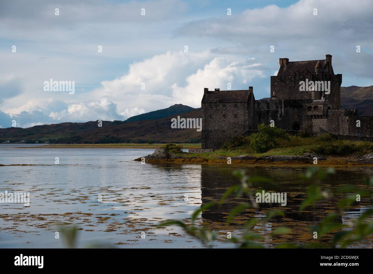 Eilean Donan Castle, Dornie, Scotland, Regno Unito Foto Stock