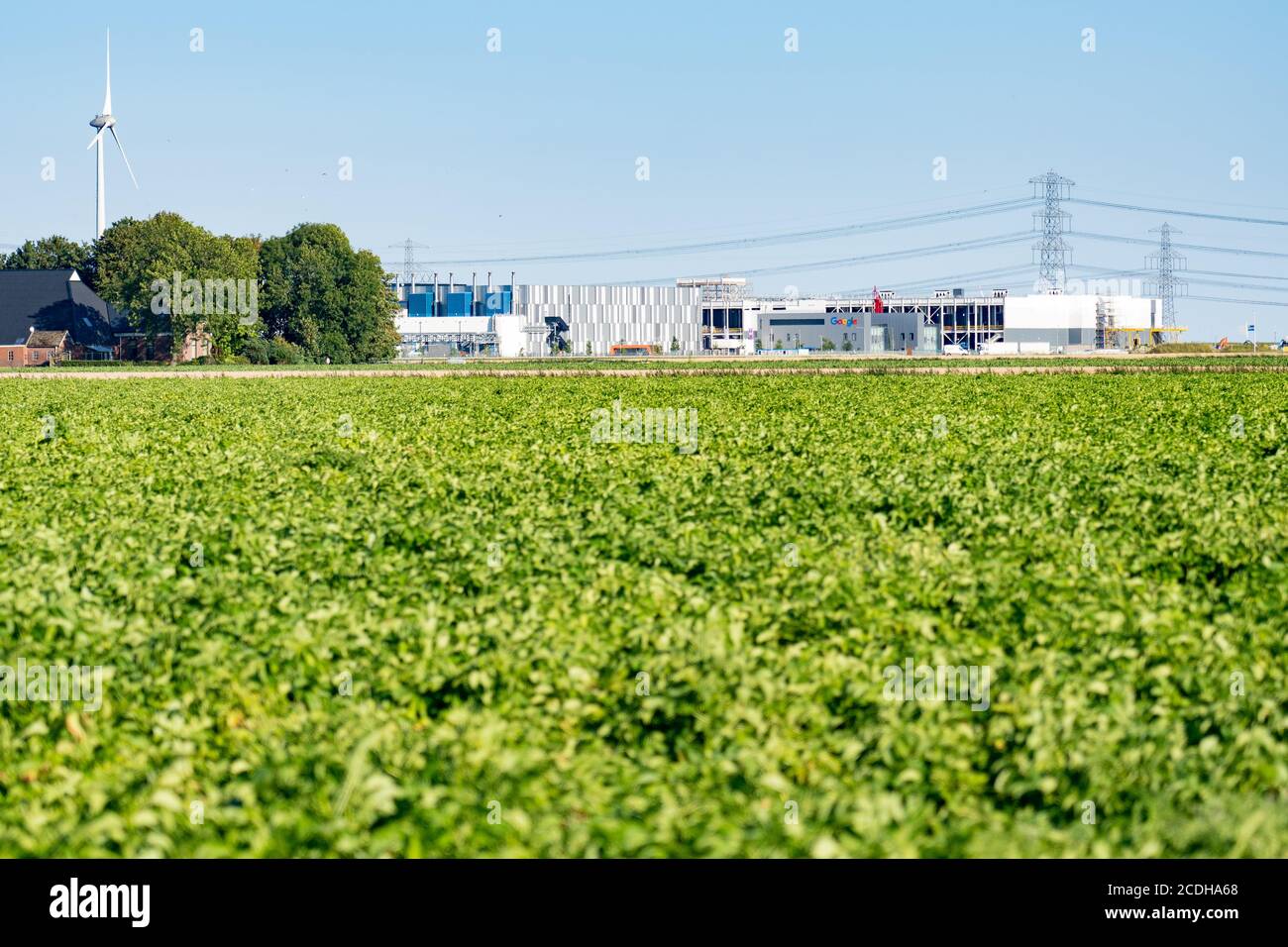 Google Data Center su Eemshaven nei Paesi Bassi Foto Stock