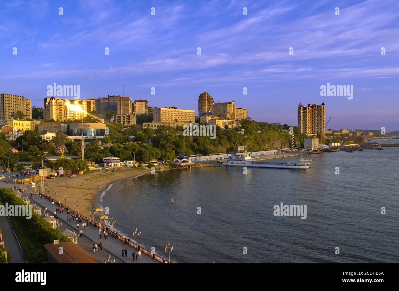 Paesaggio urbano, città Vladivostok, Rossiya. Foto Stock