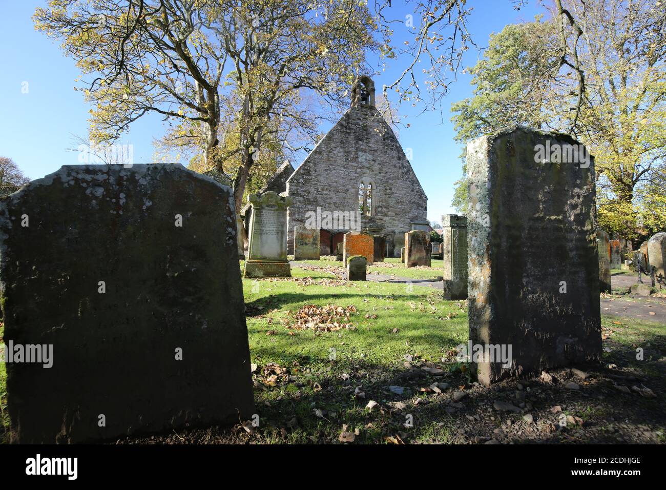 Alloway Auld Kirk, Ayrshire, Scozia, risale al 16 ° secolo, ha ispirato Robert Burns a scrivere la poesia tale di Tam o Shanter Foto Stock