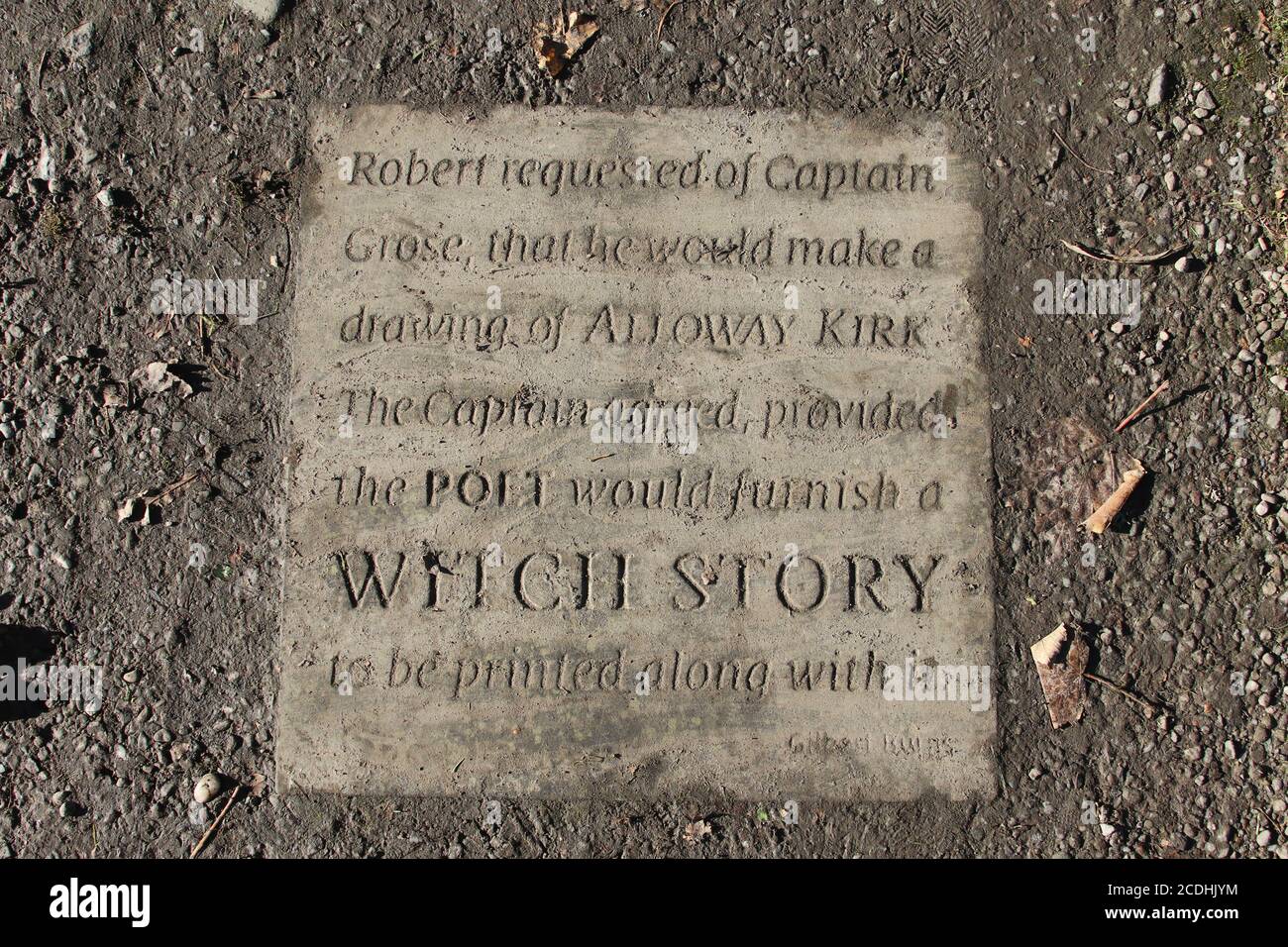 Alloway Auld Kirk, Ayrshire, Scozia, risale al 16 ° secolo, ha ispirato Robert Burns a scrivere la poesia tale di Tam o Shanter Foto Stock