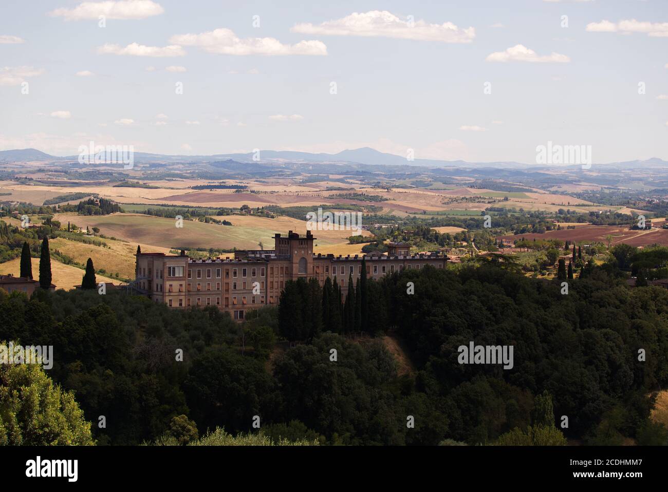 Panorama intorno alla città di Siena Foto Stock