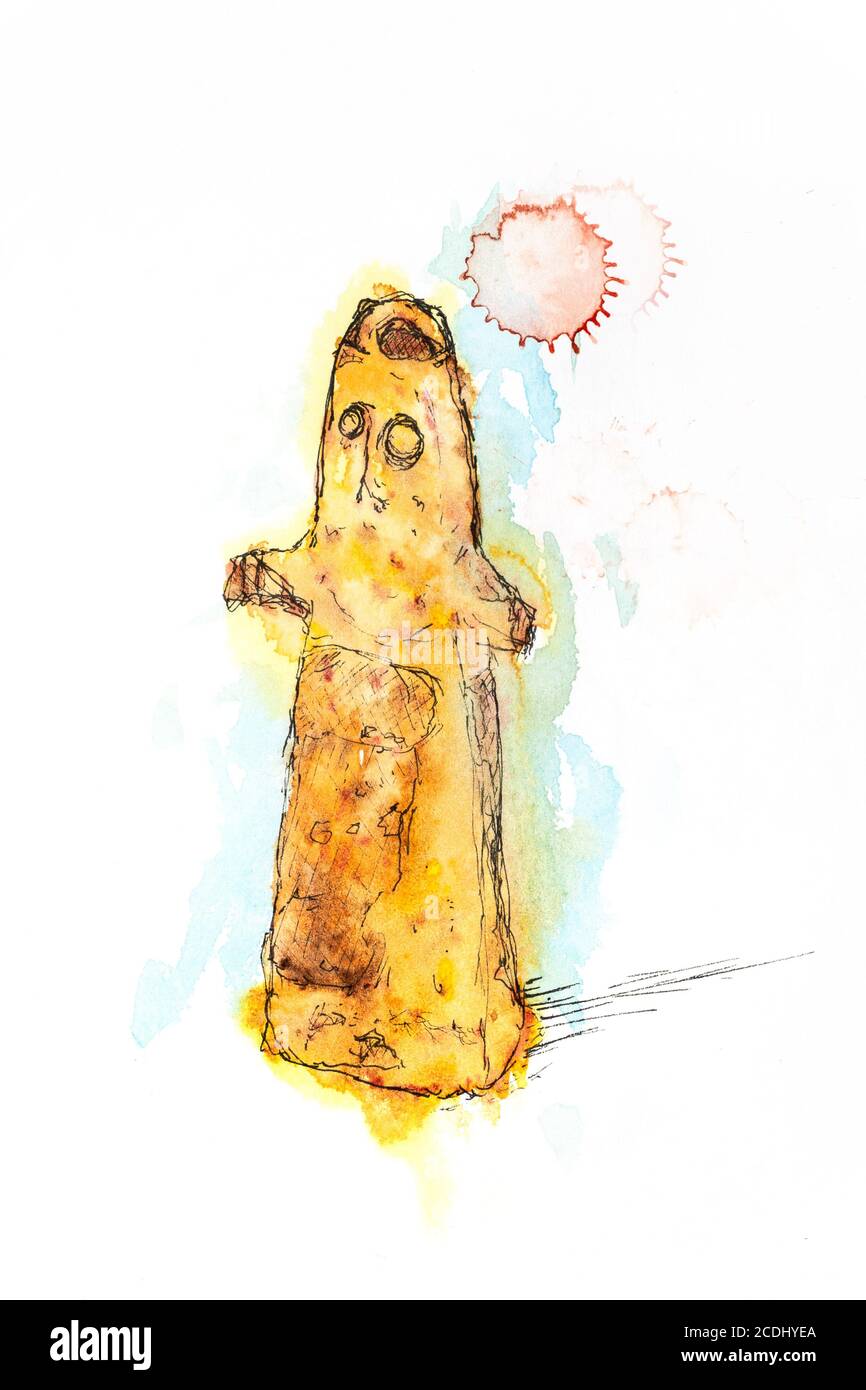 Figura antica, British Museum Foto Stock