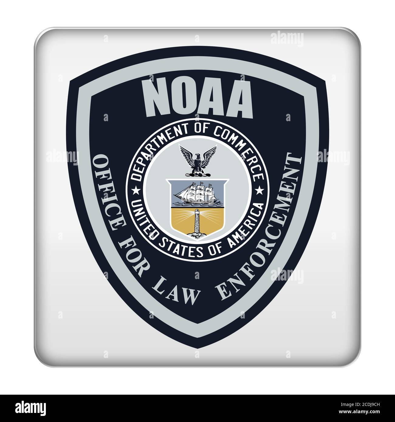 National Oceanic Atmospheric Administration Ufficio pesca forze dell'ordine NOAA OLE Foto Stock