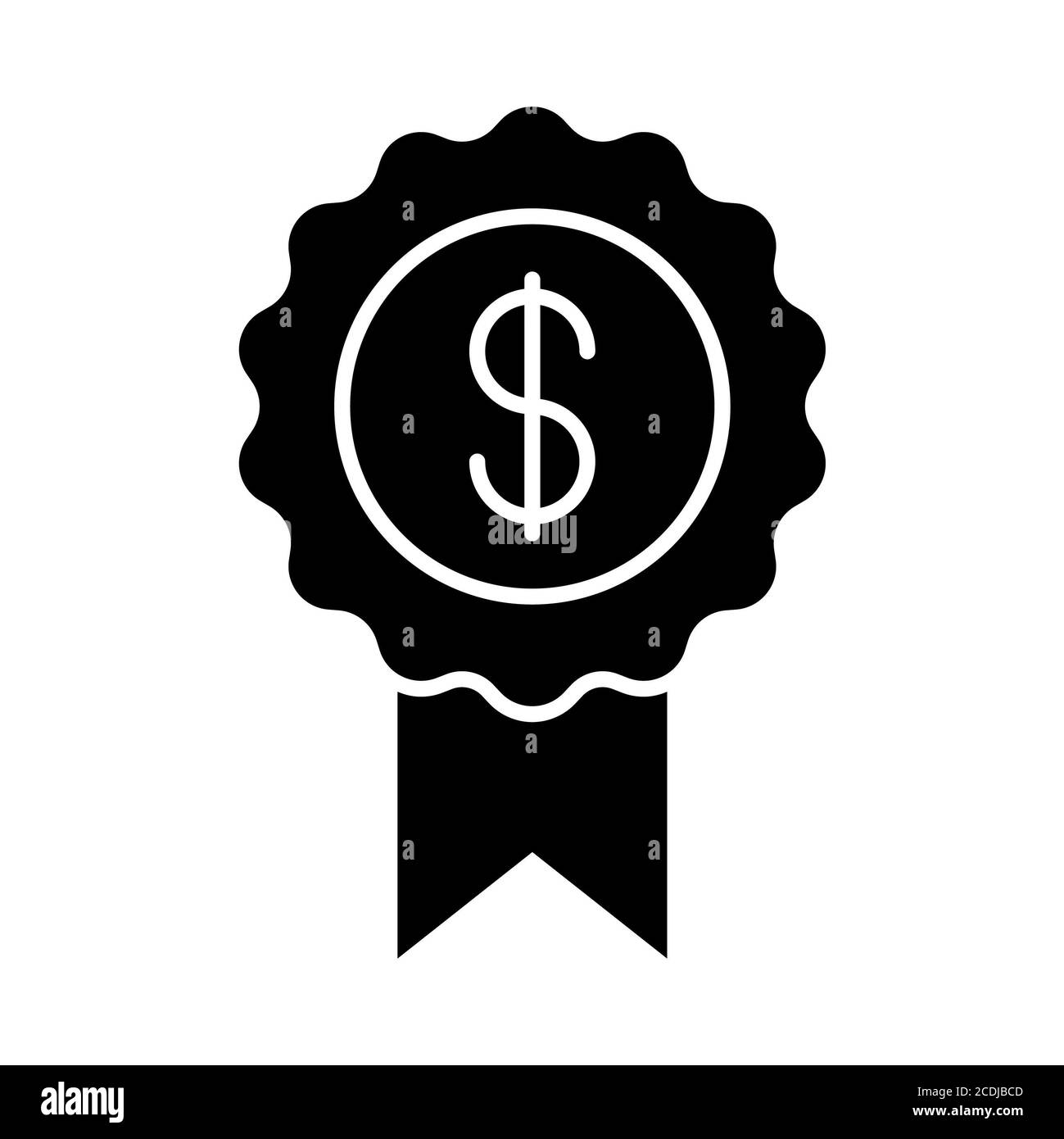 Money Reward Banking Glyph icona Foto Stock