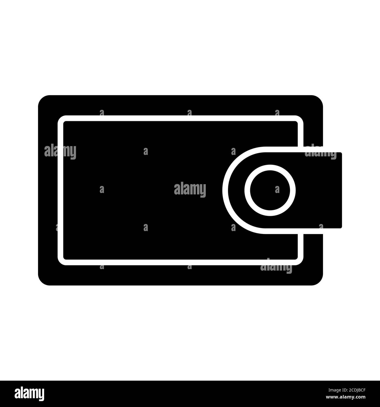 Icona Glyph di Wallet Banking Foto Stock