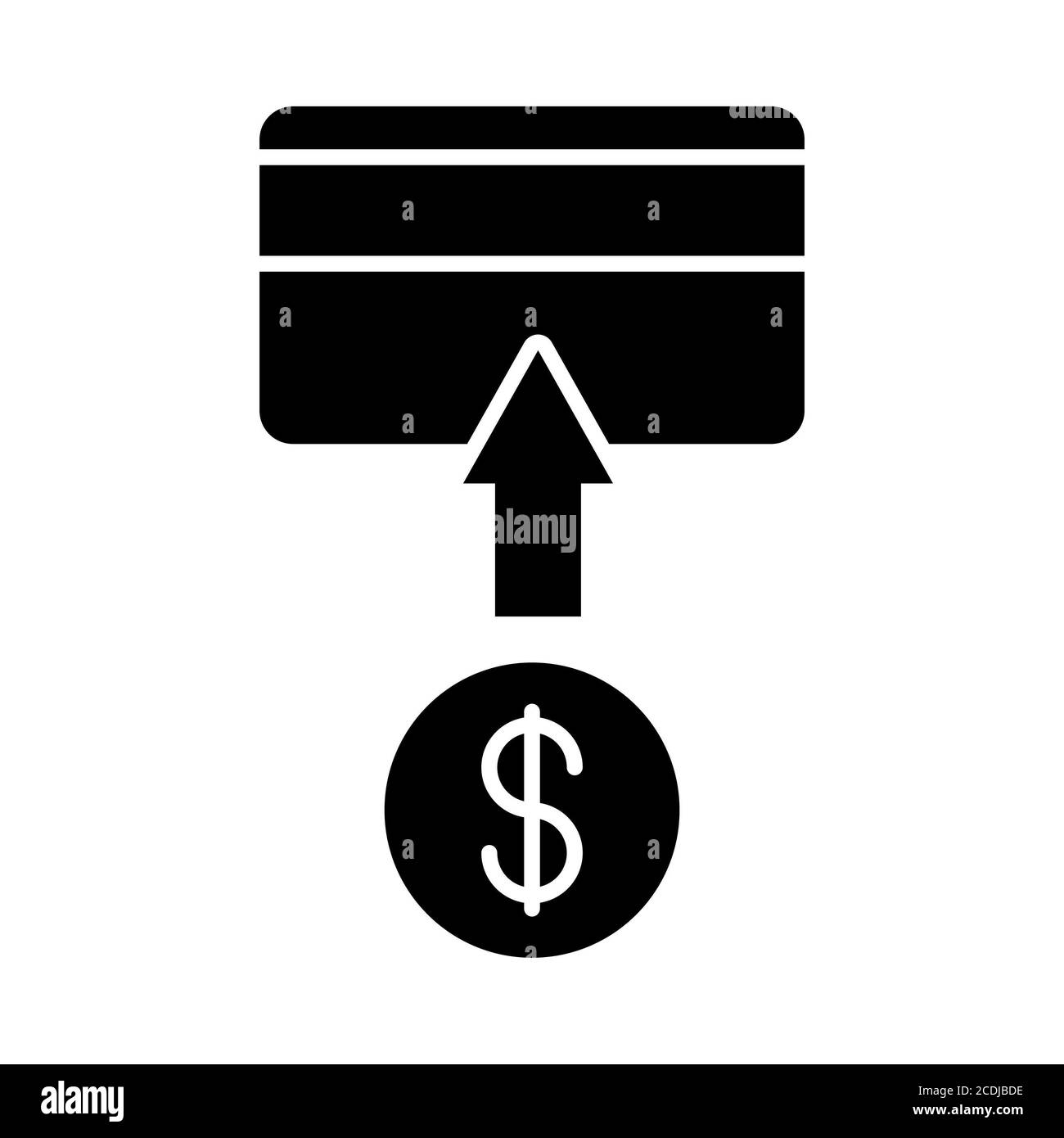 Payment Banking Glyph icona Foto Stock