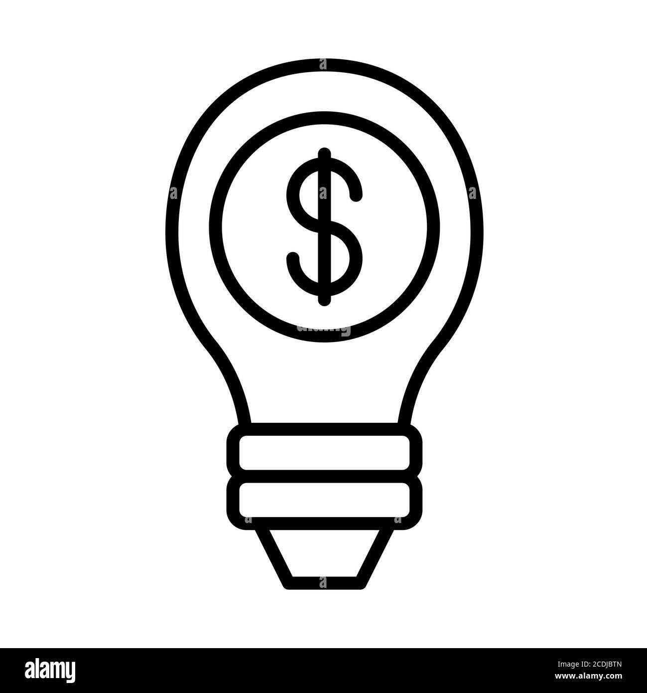 Business idea Banking Line icone Foto Stock