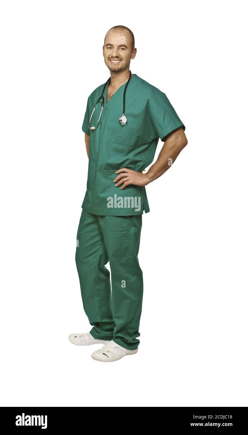 Ritratto di giovane medico Foto Stock