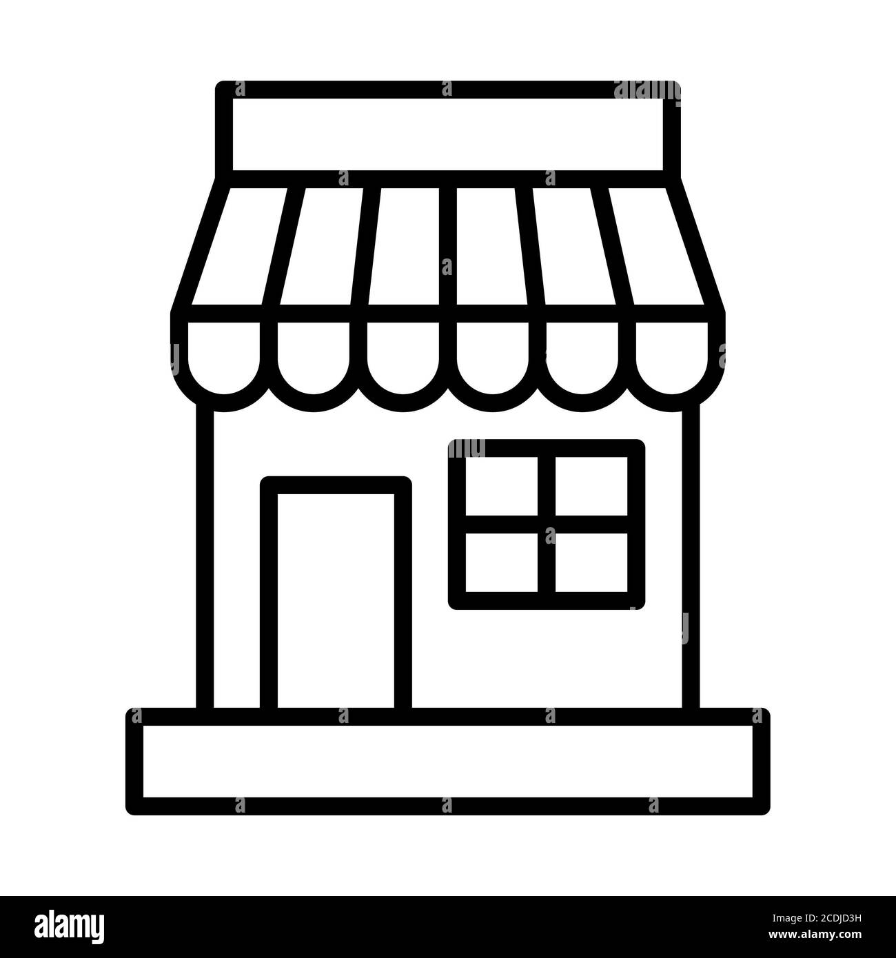 Icone della linea di shopping Foto Stock