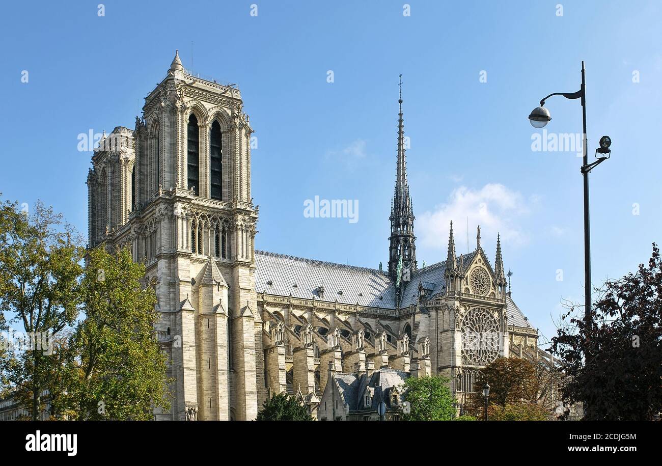 Cattedrale di Notre Dame de Paris Foto Stock
