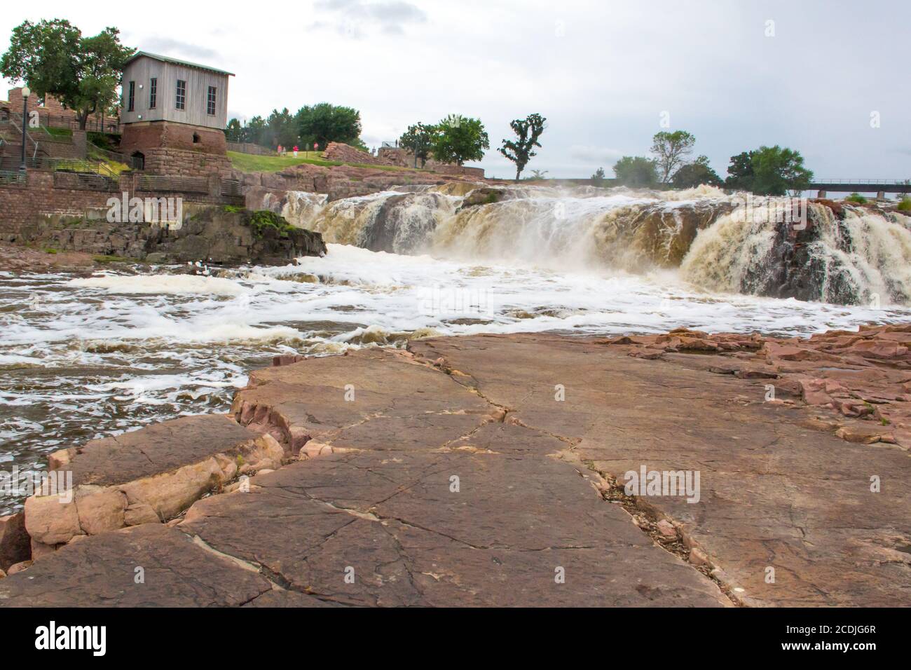 Le Cascate del Fiume Big Sioux Foto Stock