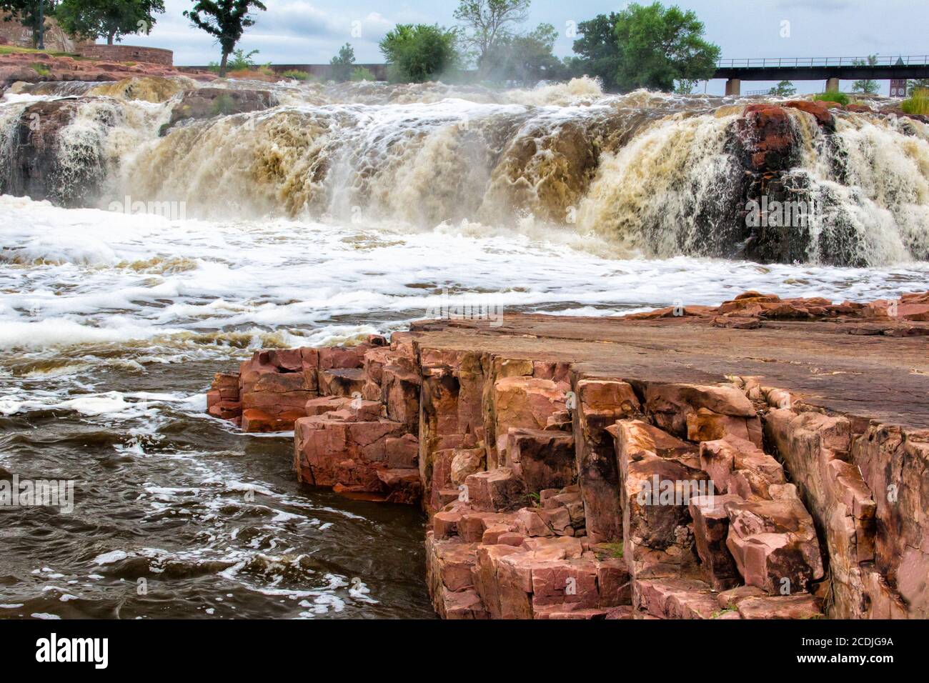 Le Cascate del Fiume Big Sioux Foto Stock