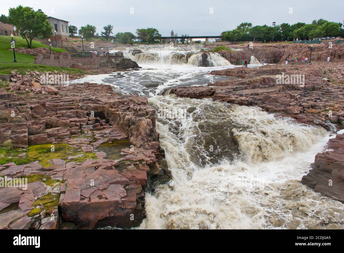 Le Cascate del Fiume Big Sioux Foto Stock