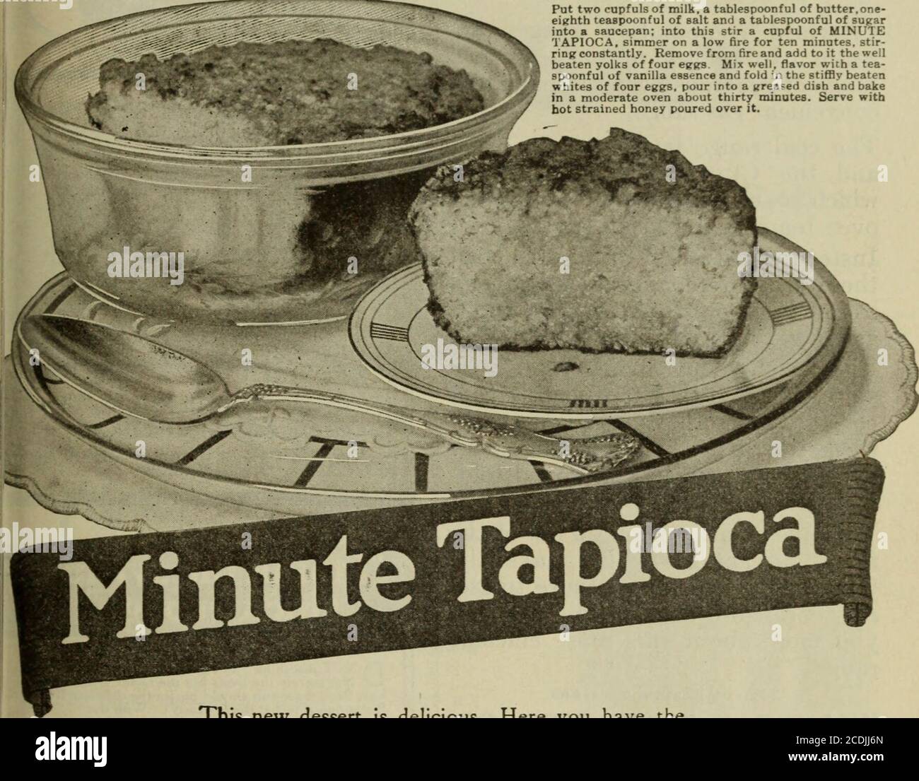 . Cucina americana . AGENTI i GUARANTEEIWATERPROOI KITCHENZLAPRONS fare grandi profitti.^ lavoro tutti o spantime. Realizzato in cinque stili. Agent;ha fornito un set completo di samplesenza costi. Scrivete oggi stesso per avere informazioni dettagliate su mf. I* MOSS GREMBIULE: COMPANY 97 Pilot Bldg., Rochester, N.Y Acquista merci pubblicizzate - non accettare sostituti 150 ANNUNCI ha un sapore così buono come sembra Tapioca Miele Souffle mettere due coppe di latte, un cucchiaio di burro.One-eiKhth teaBpoonful di Bait e un cucchiaio di zucchero in una pentola; In questa agitazione un cupiente di MINUTETAPIOCA, far sobbollire su un fuoco basso per dieci minuti, Foto Stock