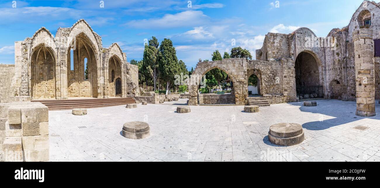 Chiesa di Panagia tou Bourgou a Rodi, Grecia Foto Stock