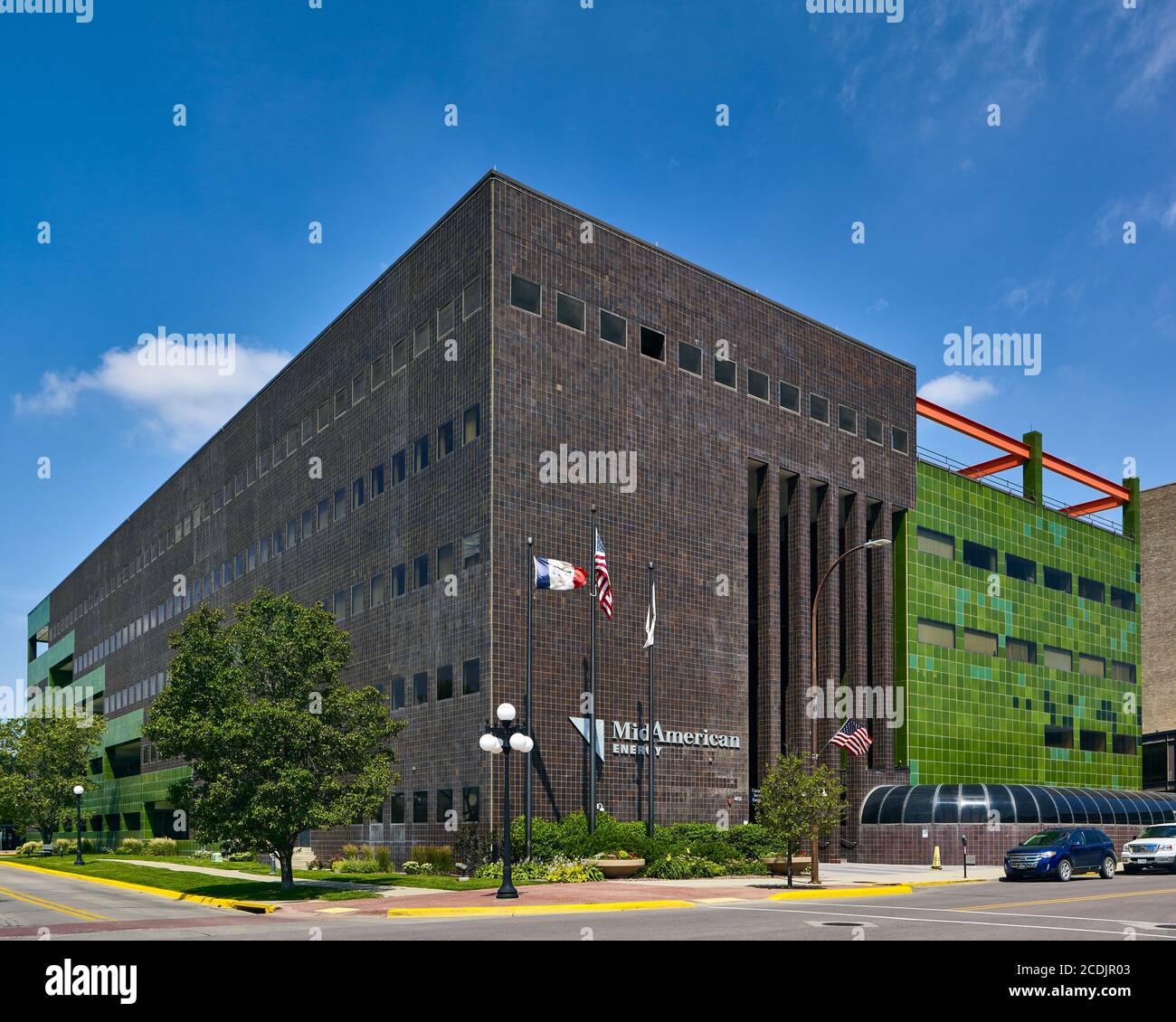 MID American Energy Building, ex Iowa Public Service, progettato da Rossetti Foto Stock