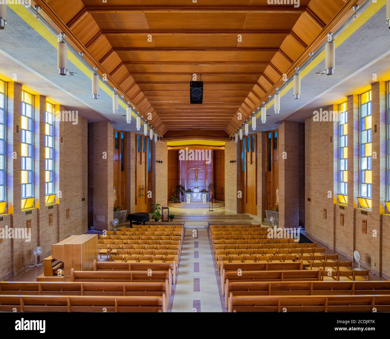 Briar Cliff University Chapel, progettato da Barry Byrne Foto Stock