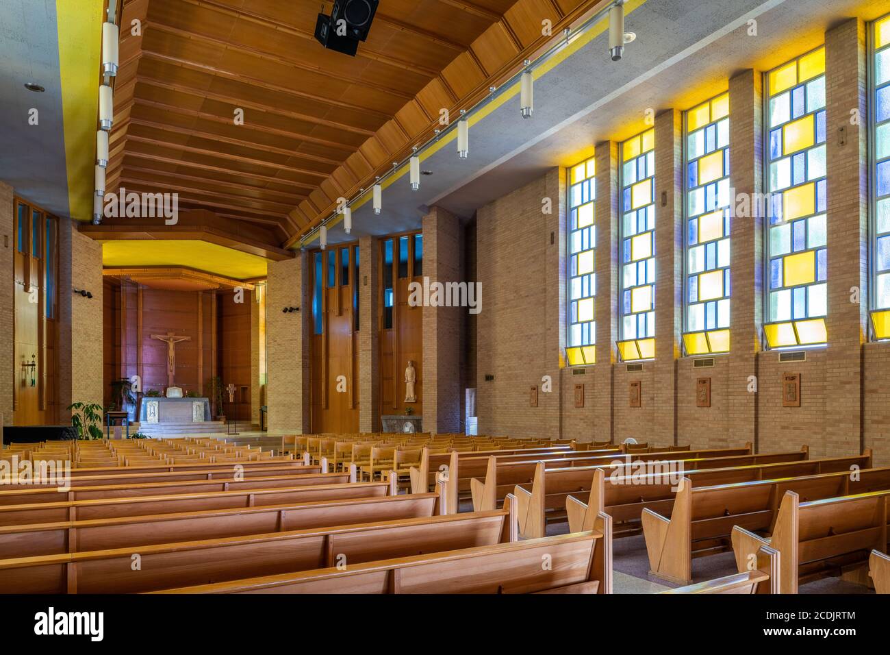 Briar Cliff University Chapel, progettato da Barry Byrne Foto Stock