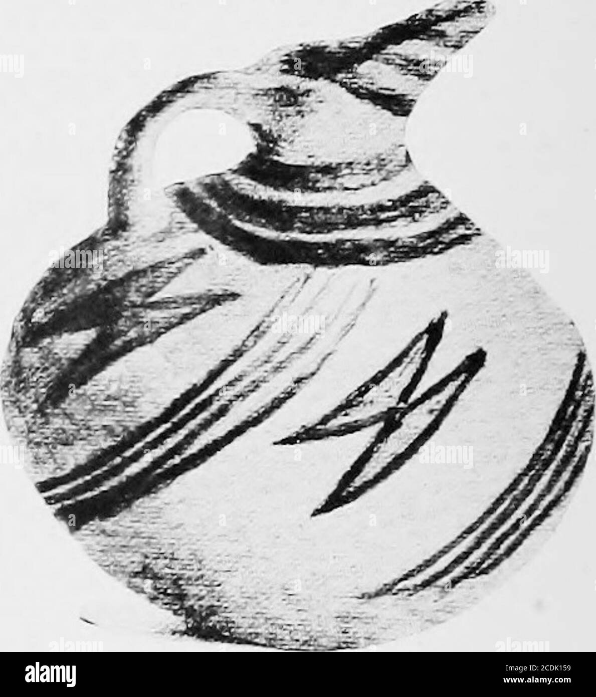 . Il palazzo di Minos : un resoconto comparativo delle fasi successive della civiltà cretese, come illustrato dalle scoperte di Cnosso . Fig. 117. M. M.Ia tazze con. A, b, Knossos, c, Matt Paint Imitation, Drachmani, Phokis. Caratteristiche di un intero gruppo di ceramiche appartenenti a questa terza classe Ear-Cycladic. Nel caso di alcuni pissidi, come in quello di certi idolsdi marmo pariano rinvenuto a Creta, dobbiamo riconoscere, come già sottolineato,^le brocche con le importazioni effettive dall'Egeo centrale. Quando ci rivolgiamo agli altri tessuti in questo deposito un effe eccezionale Foto Stock