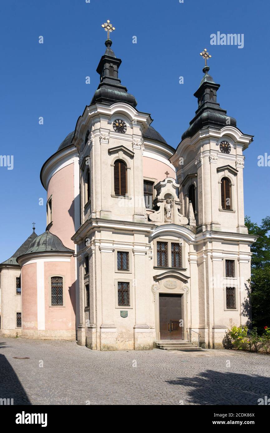 Il barocco Pfarre e Wallfahrtskirche Christkindl (Chiesa Parrocchiale di Christkindl) meta turistica e di pellegrinaggio a Steyr, Austria superiore Foto Stock