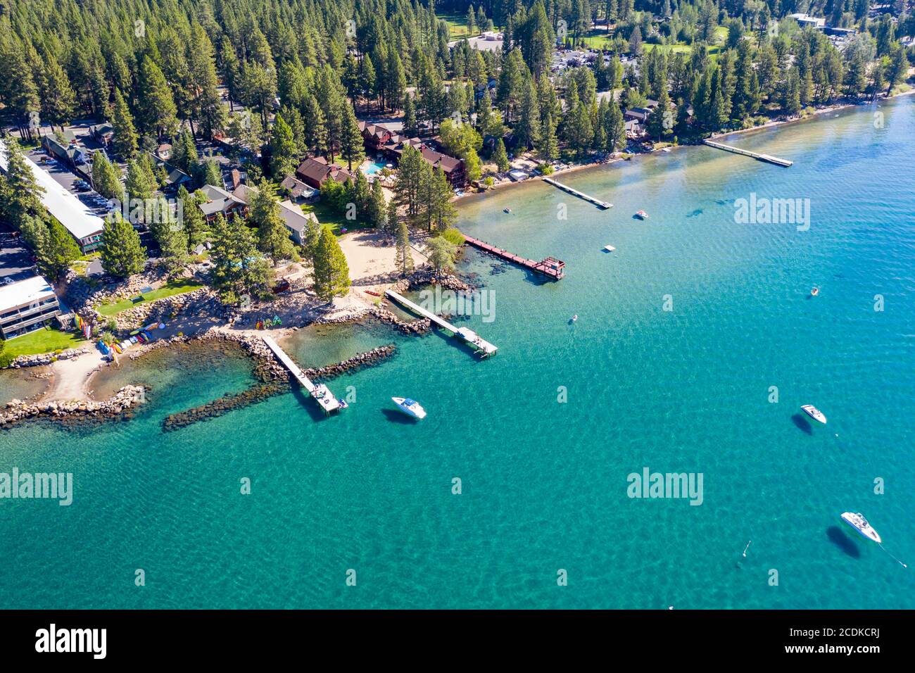 North Lake Tahoe Coast, Lake Tahoe, California Foto Stock