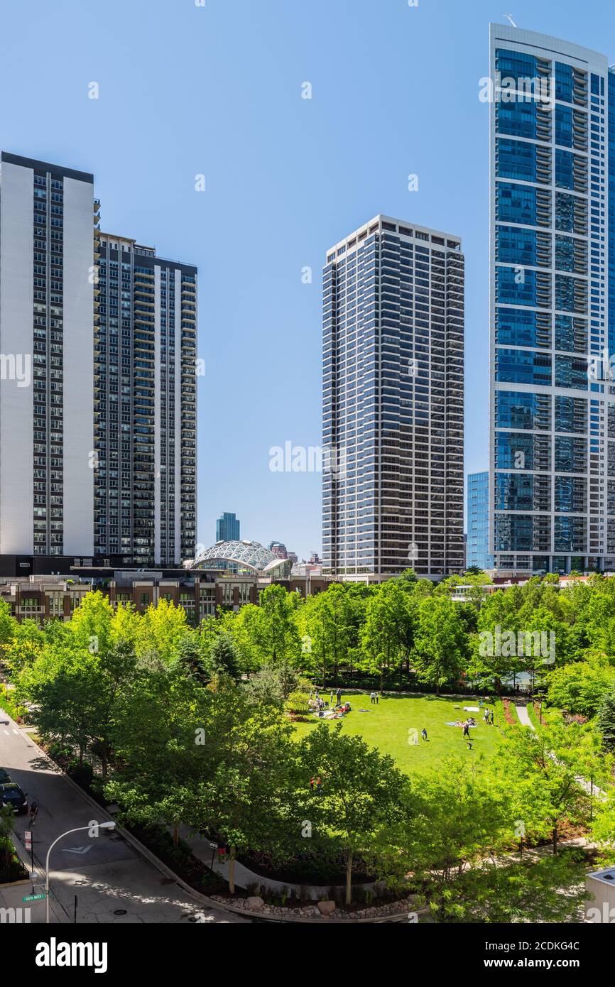 Lakeshore East Park progettato da OJB Landscape Architecture Foto Stock