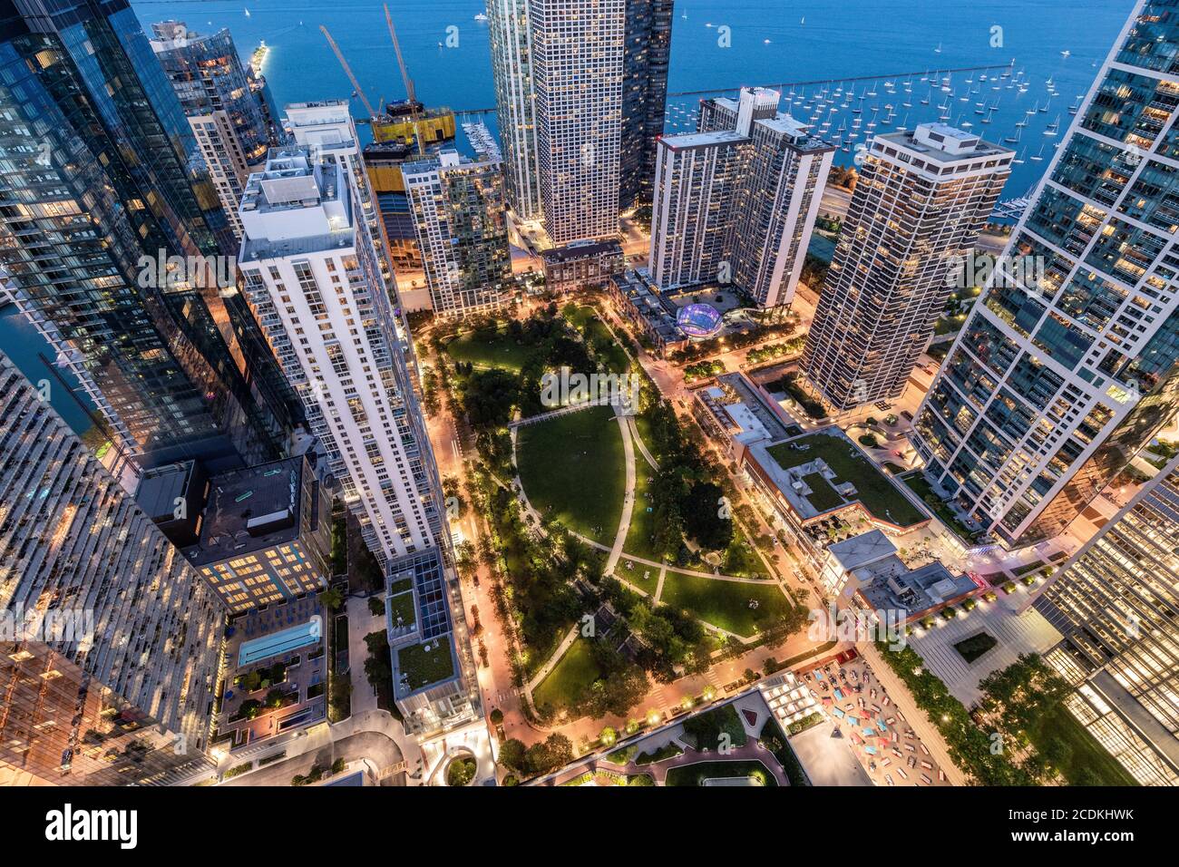 Lakeshore East Park progettato da OJB Landscape Architecture Foto Stock