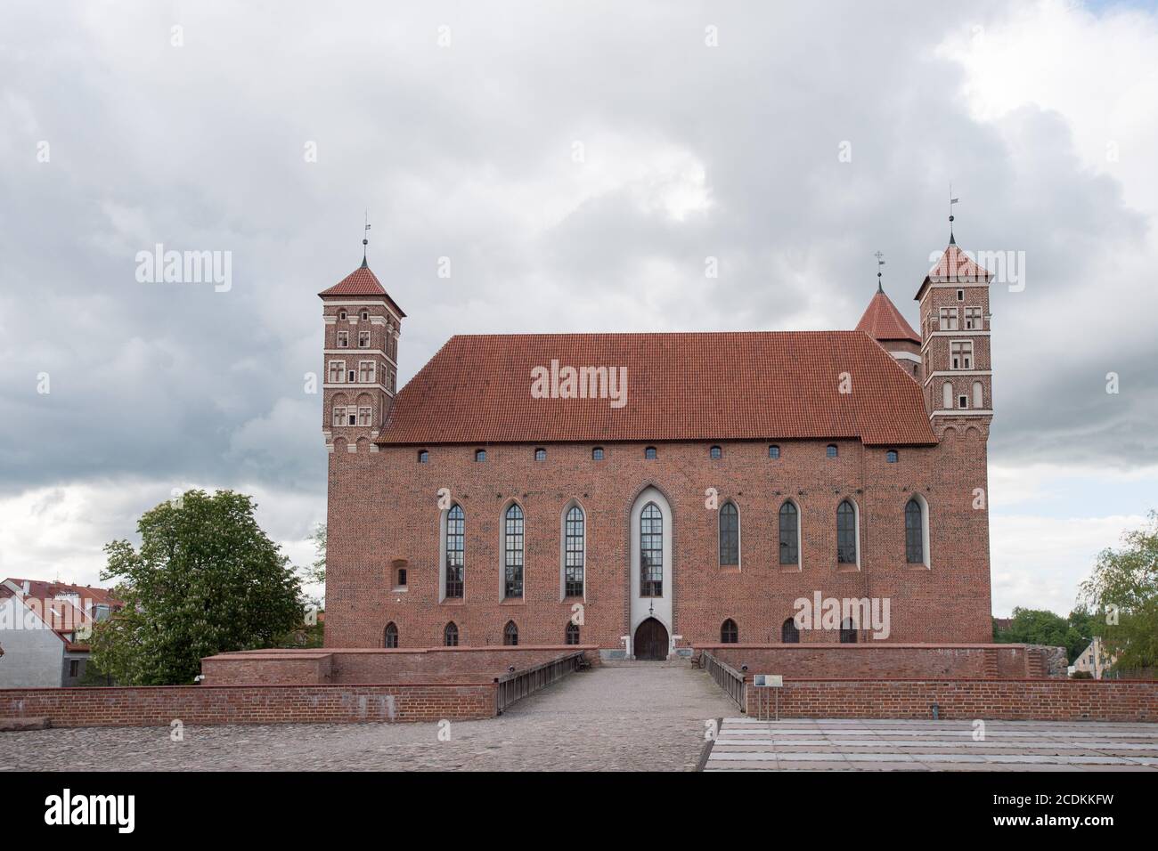 Mattone Gotico Lidzbark Castello episcopale costruito nel XIV secolo a Lidzbark Warminski, Polonia. 24 Maggio 2020 © Wojciech Strozyk / Alamy Stock Photo Foto Stock