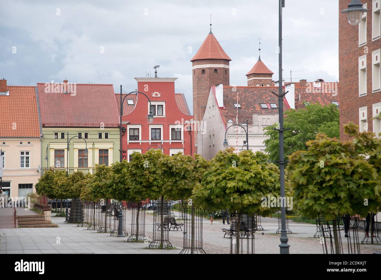 Mattone Gotico Lidzbark Castello episcopale costruito nel XIV secolo a Lidzbark Warminski, Polonia. 24 Maggio 2020 © Wojciech Strozyk / Alamy Stock Photo Foto Stock