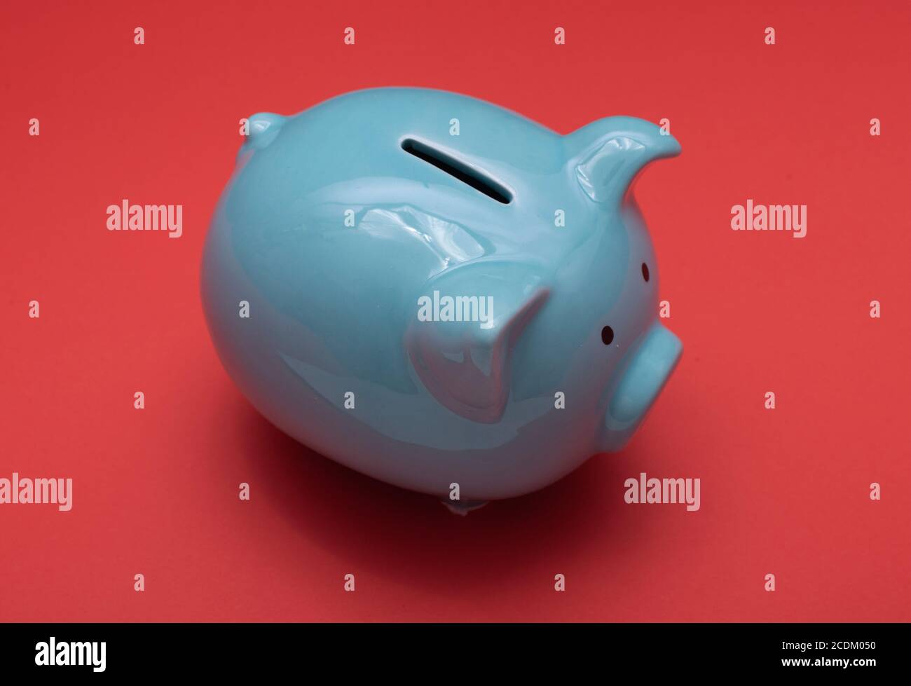 Blue salvadanaio o casella di denaro Foto Stock