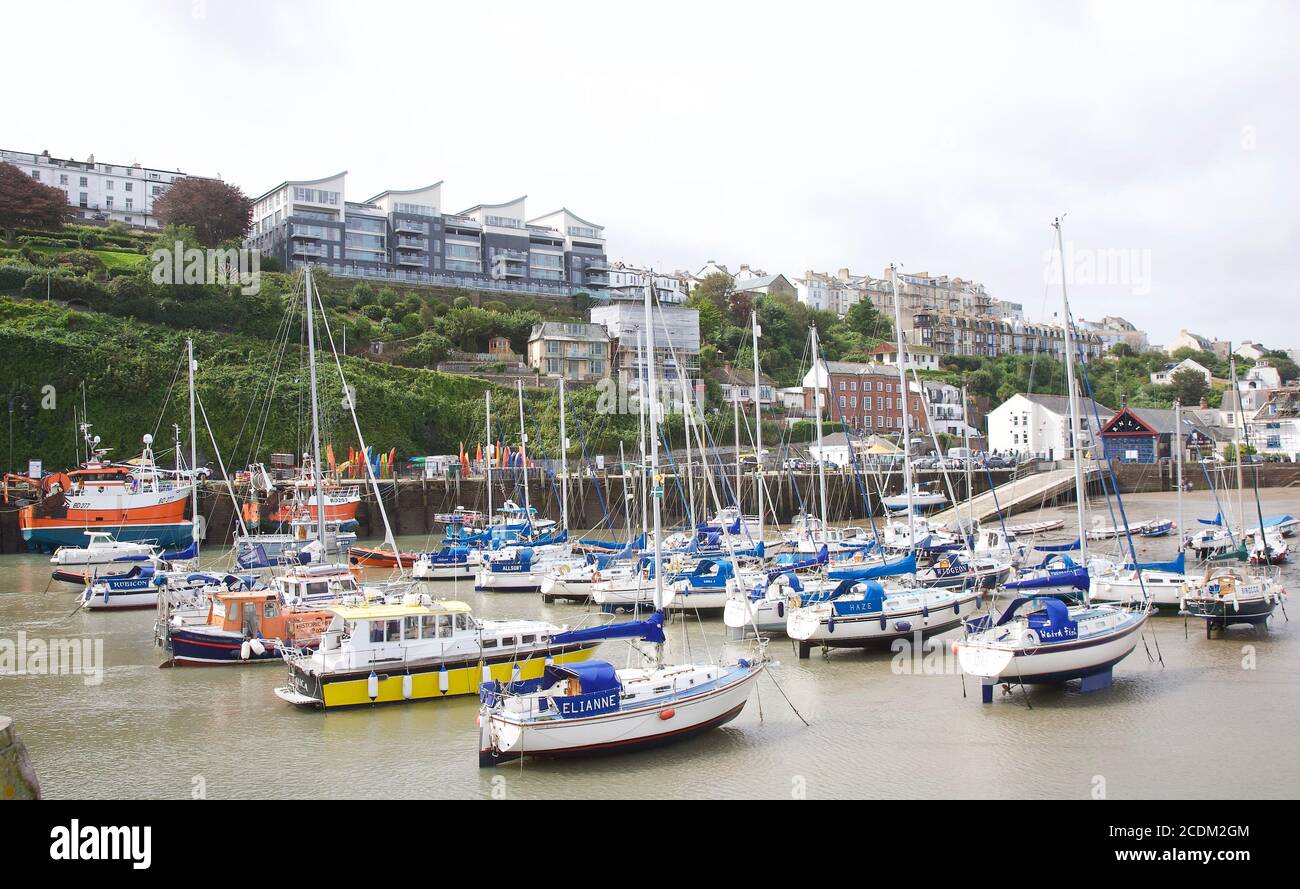 Devon Nord nel mese di agosto. Woolacombe, Ilfracombe Foto Stock