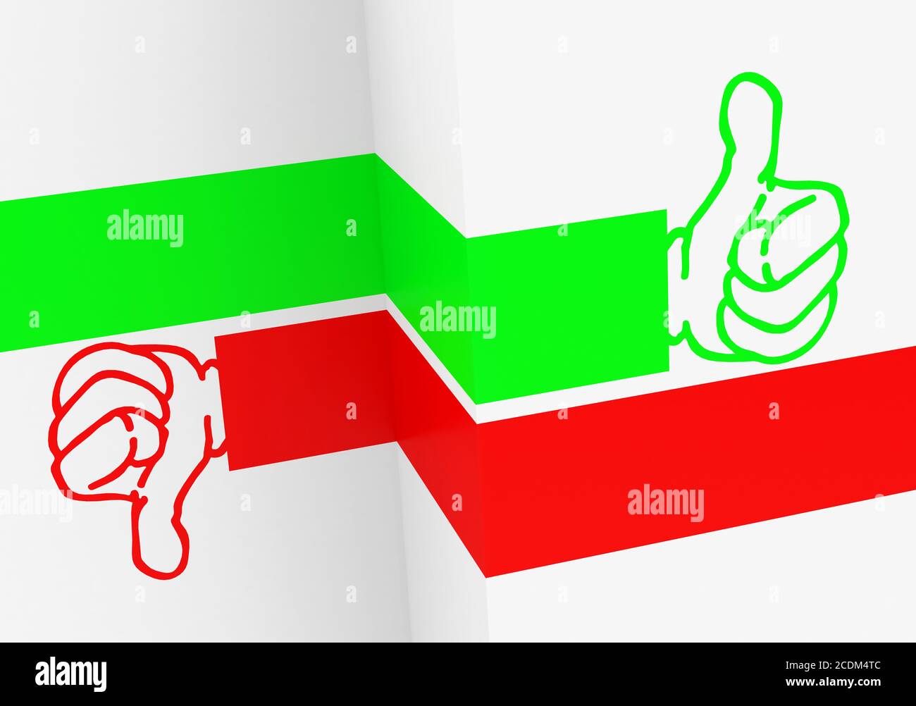 Piace o non piace Foto Stock