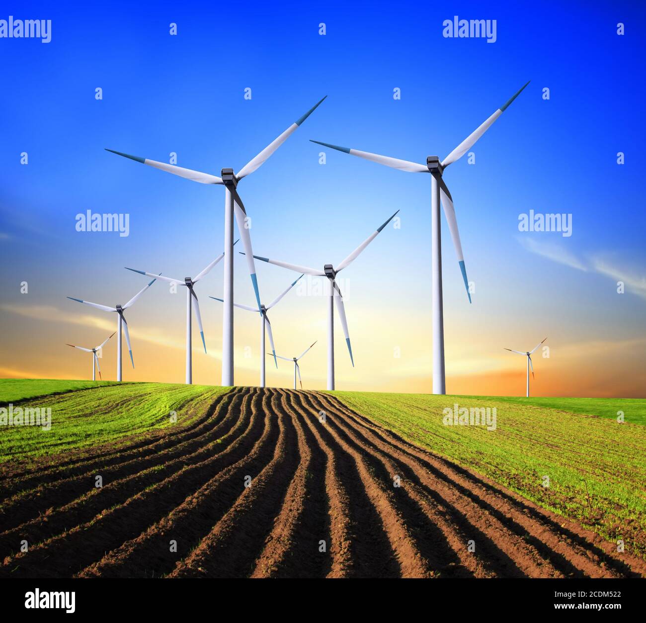 Generatori eolici Foto Stock