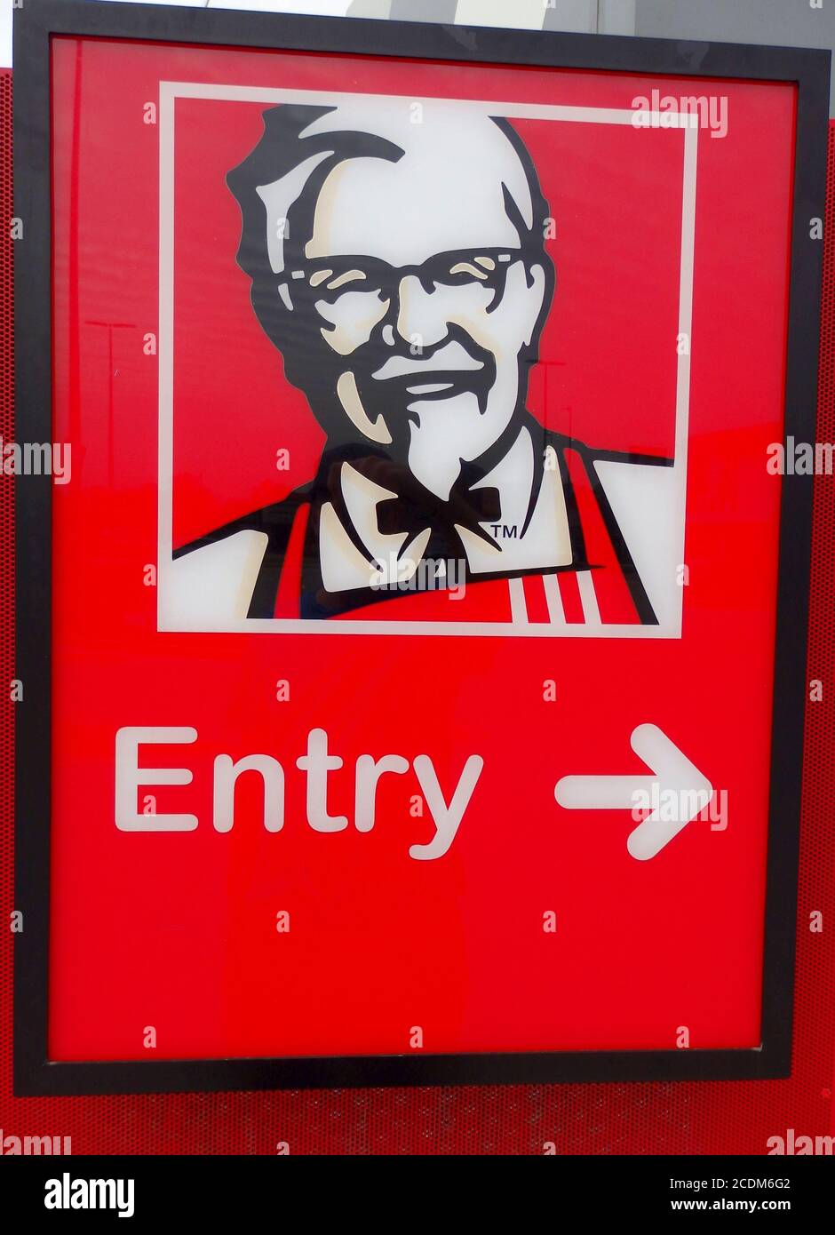 Segnale d'ingresso KFC, Queensland Australia Foto Stock