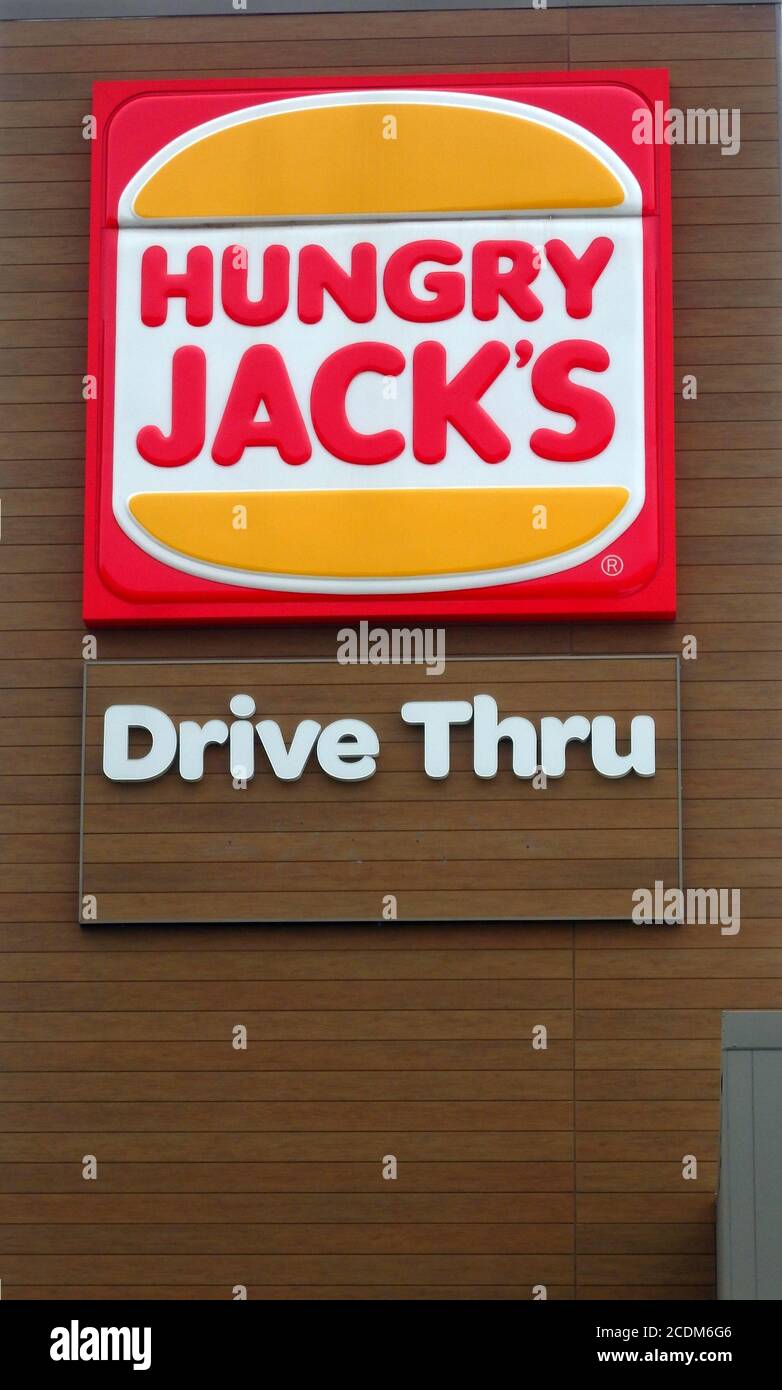 Hungry Jack's Drive Thru, Queensland Australia Foto Stock