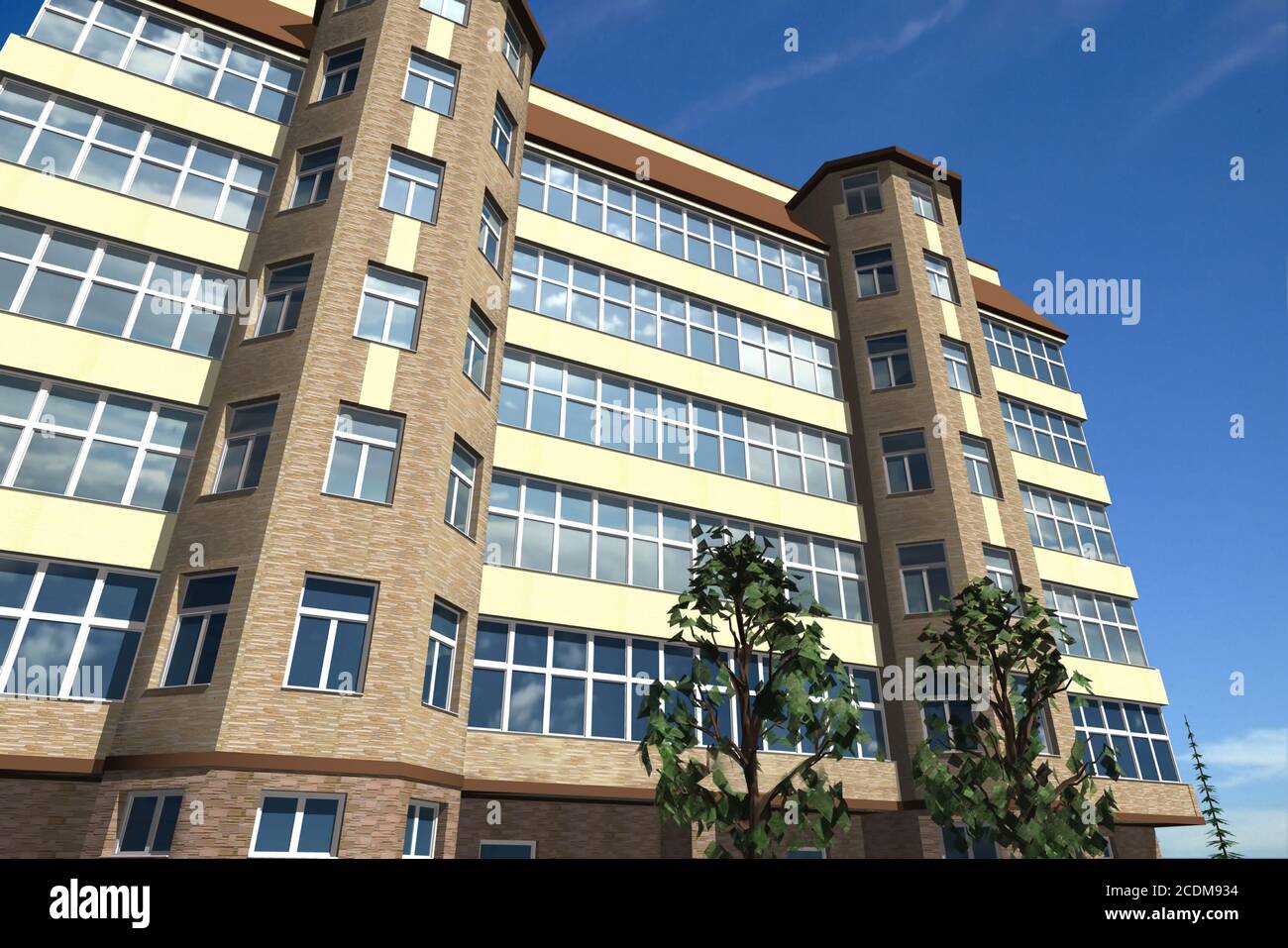 Edificio multipiano Foto Stock