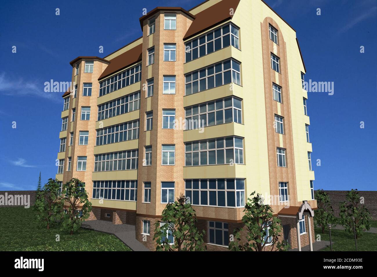 Edificio multipiano Foto Stock