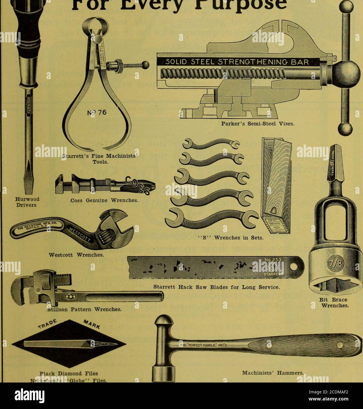 . Merchandising hardware marzo-giugno 1915 . Franco Flashlights sono madein varie misure, stili e finiture per soddisfare ogni pur-posa. Dotati di radio LensLamp e batteria radio, sono eccellenti per tutti gli altri. Franco Flashlights è di serie. 8 maggio 1915. UTENSILI meccanici HARDWARE E METALLO 37 per ogni scopo. Black Diamond FilesNicholsons Globe Files macchinisti martelli. CAVERHILL, LEARMONT & COMPANY sede centrale e magazzini:MONTREAL Branch:1073 Hamilton St., VANCOUVER 38 HARDWARE E M e T-A L 8 maggio 1915. FORD MASTER VIBRATORE il Master Vibratore americano differisce da allothers. Prende il posto di s. Foto Stock
