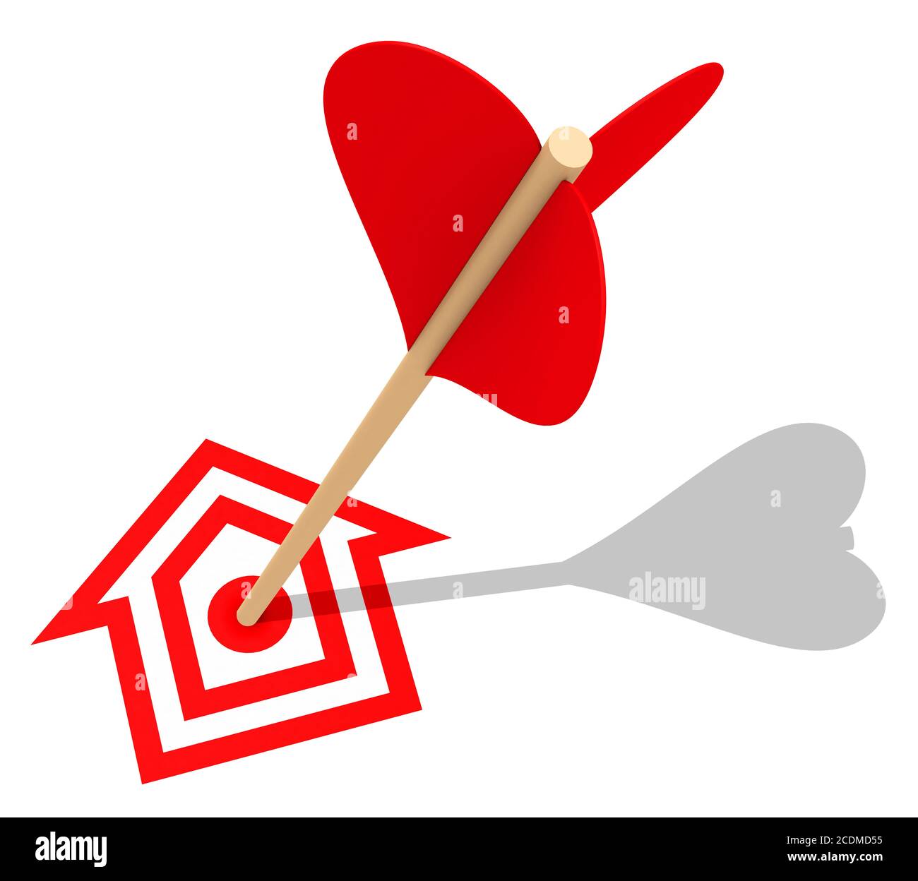 l'obiettivo della casa Foto Stock