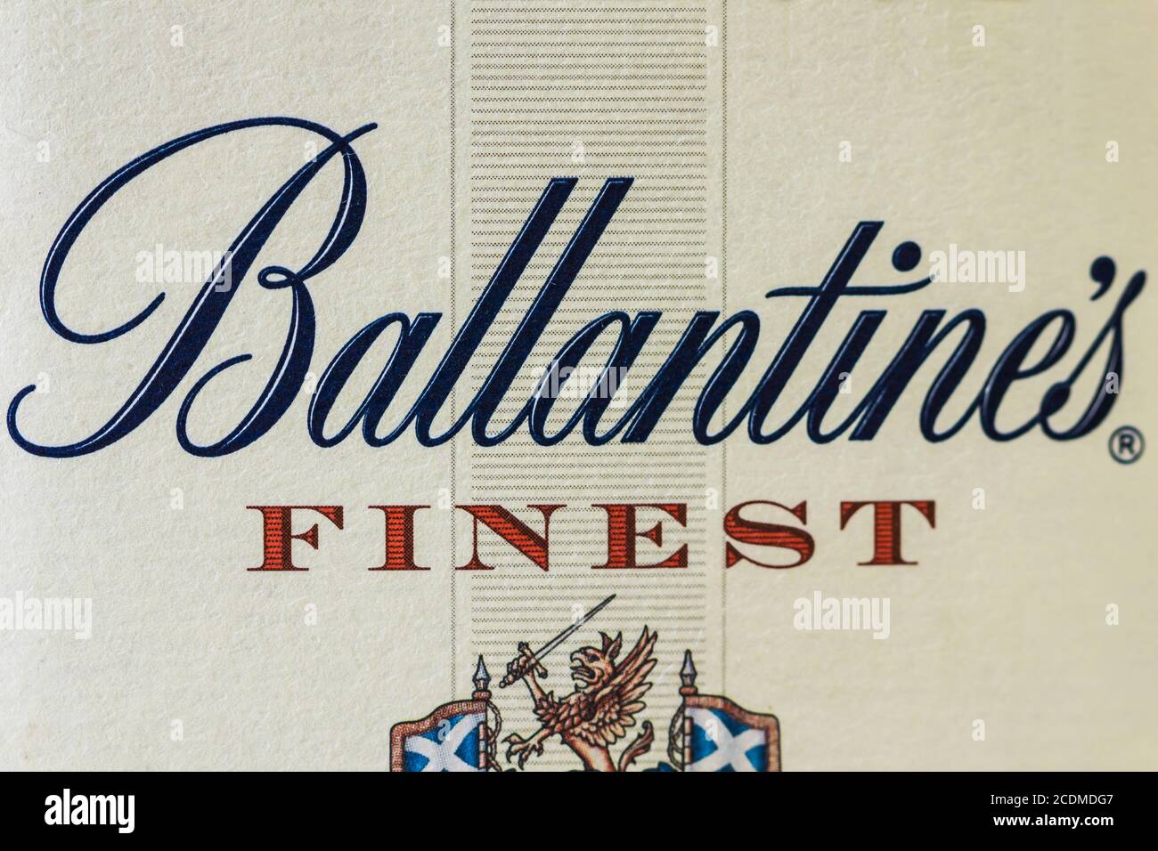 Ballantine's blended scotch whisky mark originale Foto Stock