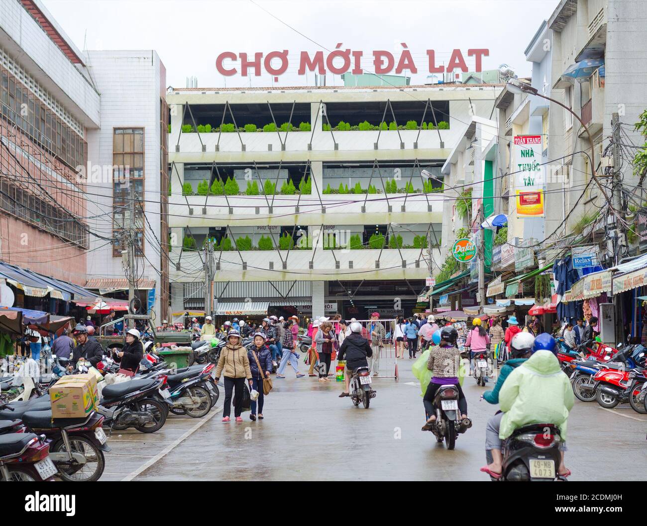 Dalat mercato centrale, Vietnam Foto Stock