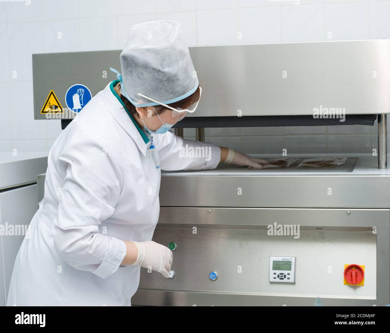 congelamento del plasma sanguigno Foto Stock